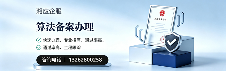 湖南算法备案申报服务