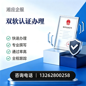 湖南双软认证申报服务