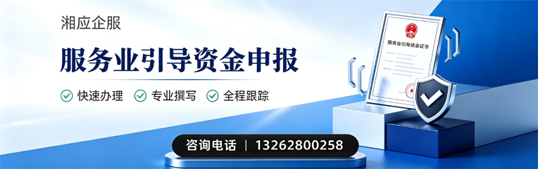 湖南服务业引导资金申报服务