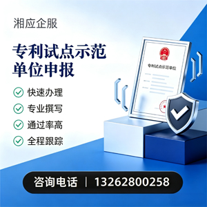 湖南专利试点示范单位申报服务